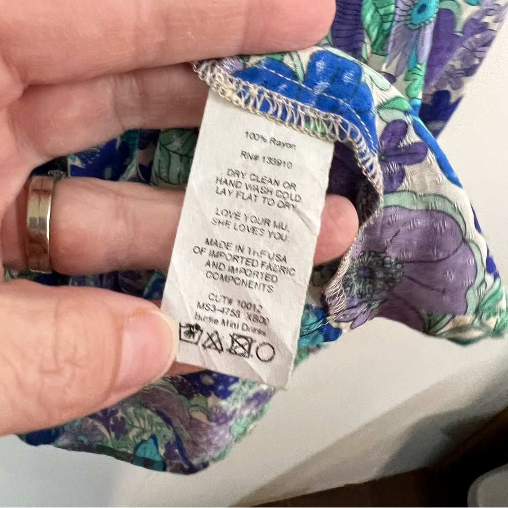 Show Me Your MuMu Blue Floral Long Sleeve Dress - Picture 15 of 15